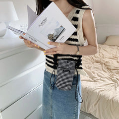 Japanese Style Teenager Shoulder Mobile Phone Bags Mini Ladies Crossbody Bag