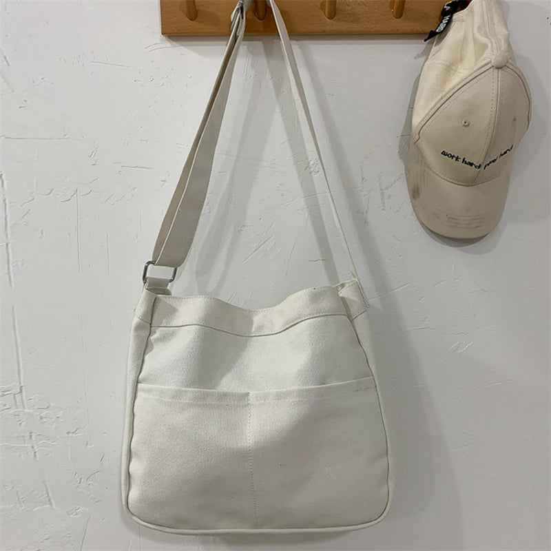 Japanese Style Canvas Shoulder Bag Female Handbag Crossbody Bag