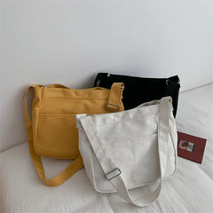 Japanese Style Canvas Shoulder Bag Female Handbag Crossbody Bag