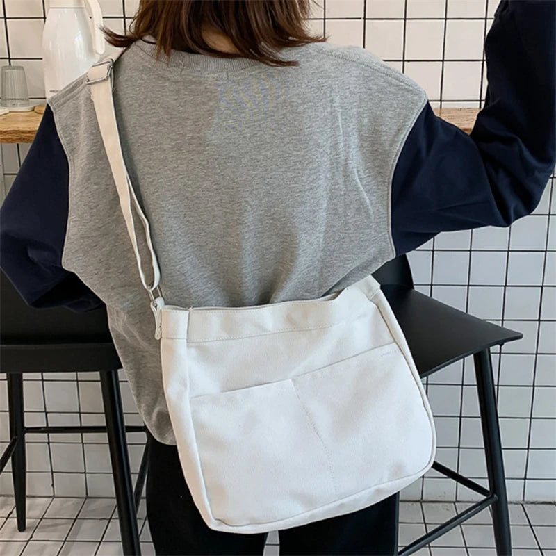 Japanese Style Canvas Shoulder Bag Female Handbag Crossbody Bag