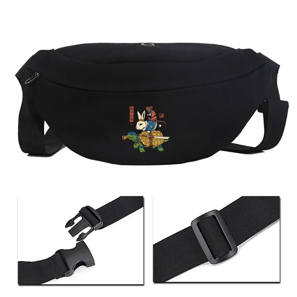 Japanese Tide Unisex Shoulder Bag Multifunctional Chest Bag Fitness Animation Pr