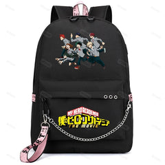 Japanese Women's USB Charging Travel Backpack Waterproof Anti-Theft