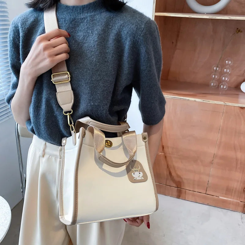 Japanese Element Large Capacity Handbag Messenger Bag