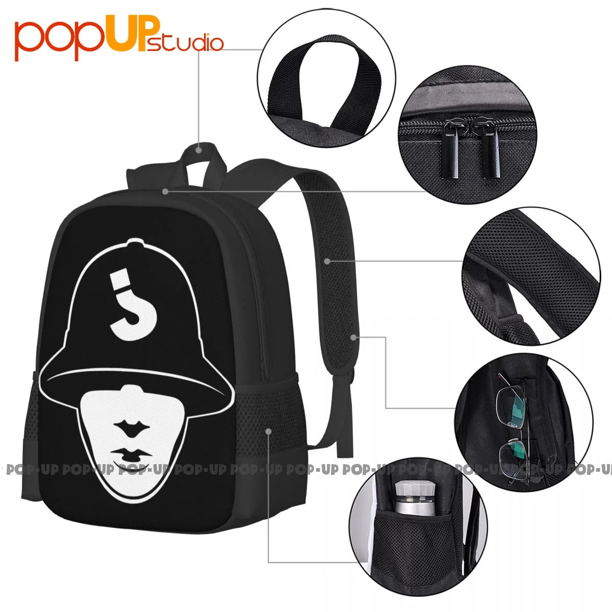 Jabbawockeez Backpack Large Capacity Gym Swimming Personalised Outdoor Running