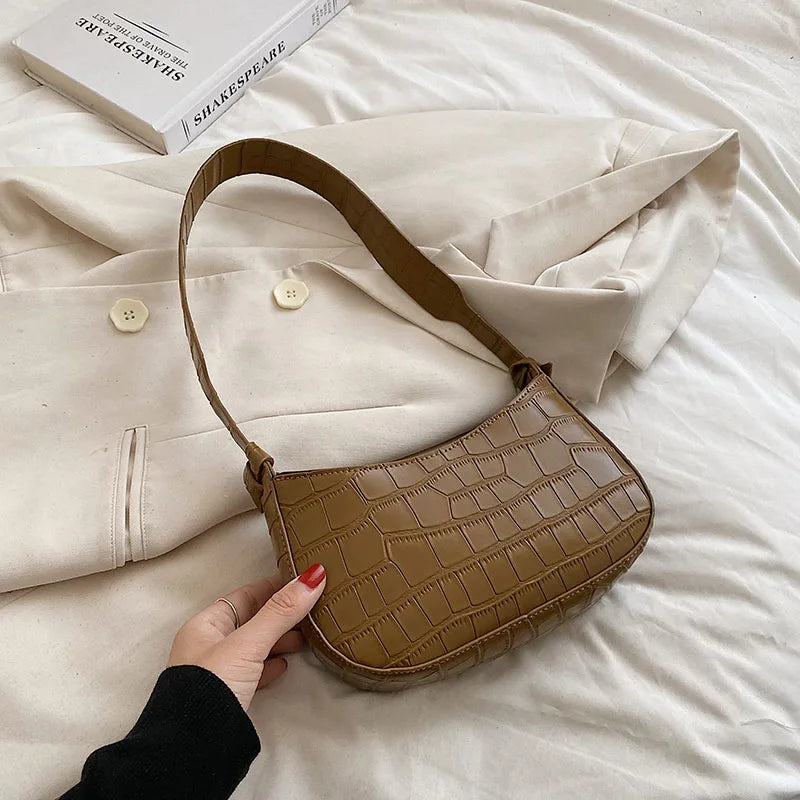 Small PU Leather Saddle Bag for Women