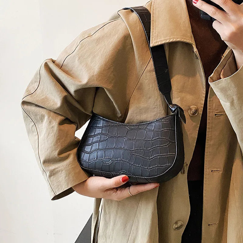 Small PU Leather Saddle Bag for Women