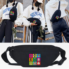 Canvas Waist Bag Crossbody Outdoor Sport Chest Pack