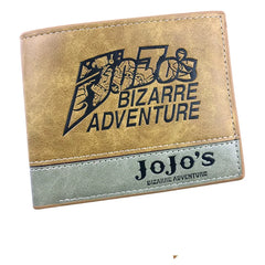 Jo Jo Bizarre Adventure Short Leather Wallet Purse Money Holder