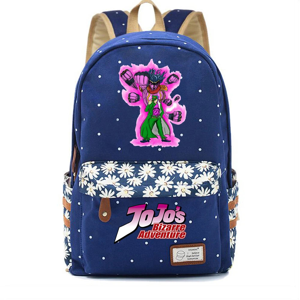 JoJo's Bizarre Adventure Backpack Student Schoolbag Travel Laptop Bag