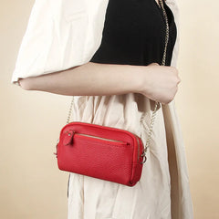 Leather Women Shoulder Bags Versatile Mobile Phone Chain Bag Large Clutch Wallet
