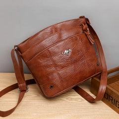 Soft Leather Shoulder Bag Women Large Capacity Crossbody Bags