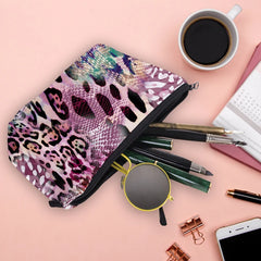 Leopard Makeup Bag Water Resistant Organizer Women Beauty Bag