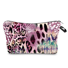 Leopard Makeup Bag Water Resistant Organizer Women Beauty Bag