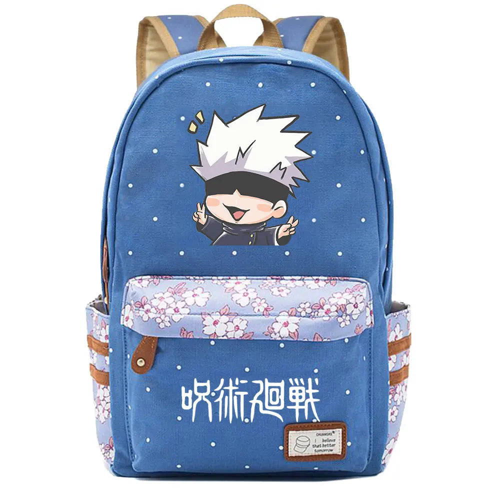 Jujutsu Kaisen Teen Zip Pack Casual Backpack Unisex Student Schoolbag