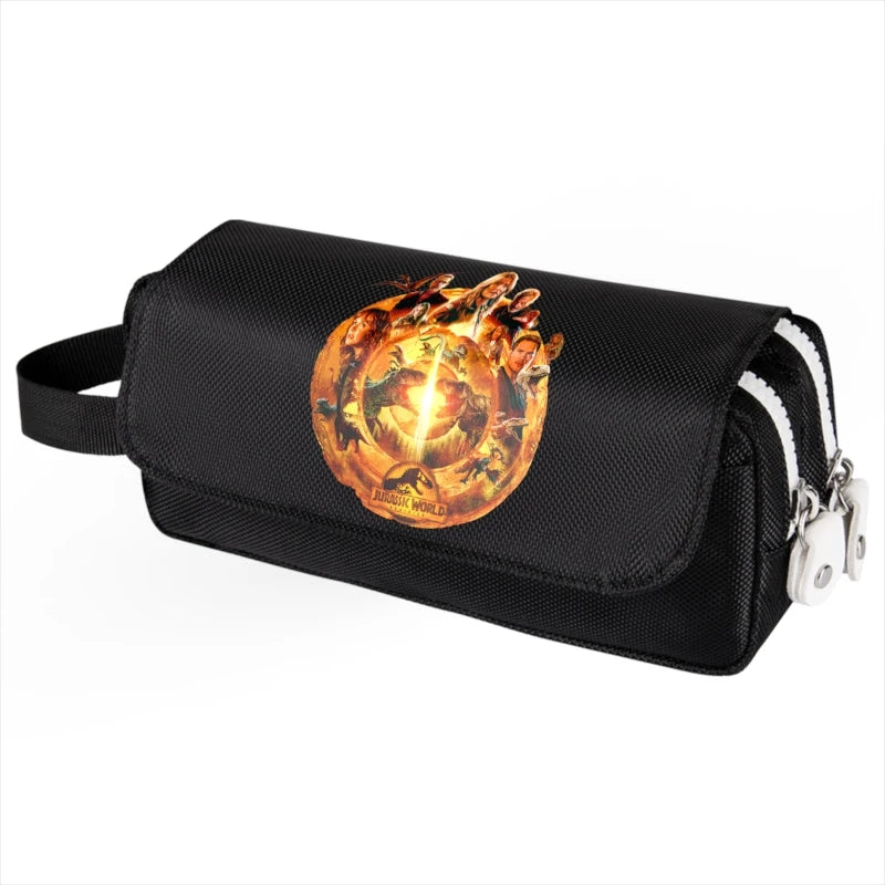 Jurassic Park Tie Dye Print Pencil Case Large Capacity Stationery Box