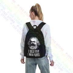 Karl Marx Capitalism Communism Socialism Marxism 01 Large Capacity Backpack