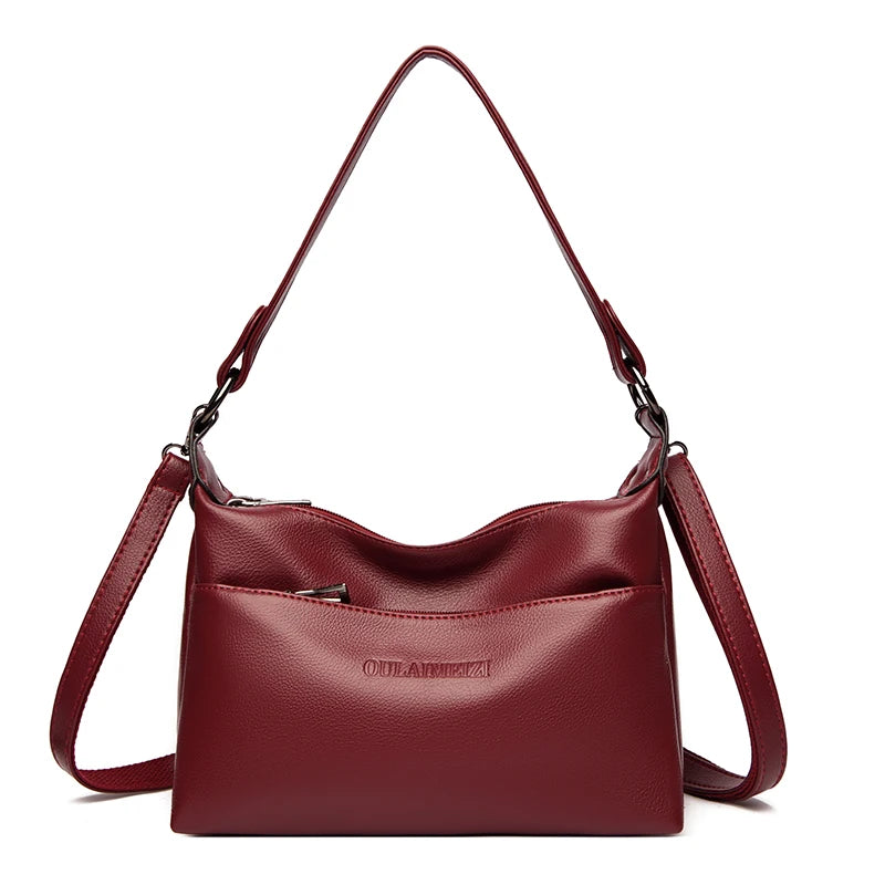 Women Leather Shoulder Bags Crossbody Handbags Purse Messenger Bag