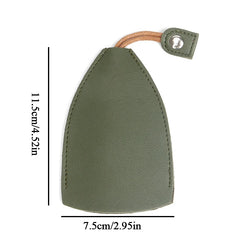 Key Holder Organizer PU Leather Keychain Pouch Protecter Cover Pull Type