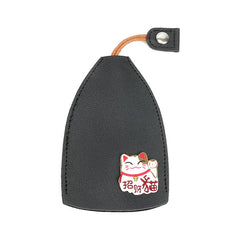 Key Holder Organizer PU Leather Keychain Pouch Protecter Cover Pull Type