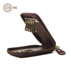 Leather Car Keys Holder Key Pouch Men Key Chain Wallet