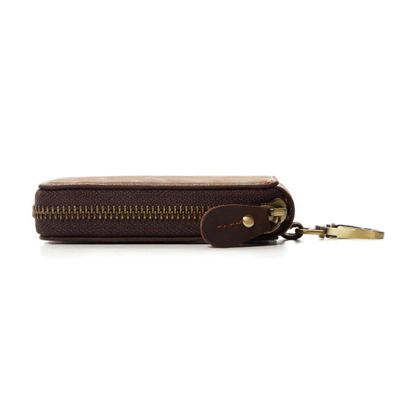 Leather Car Keys Holder Key Pouch Men Key Chain Wallet