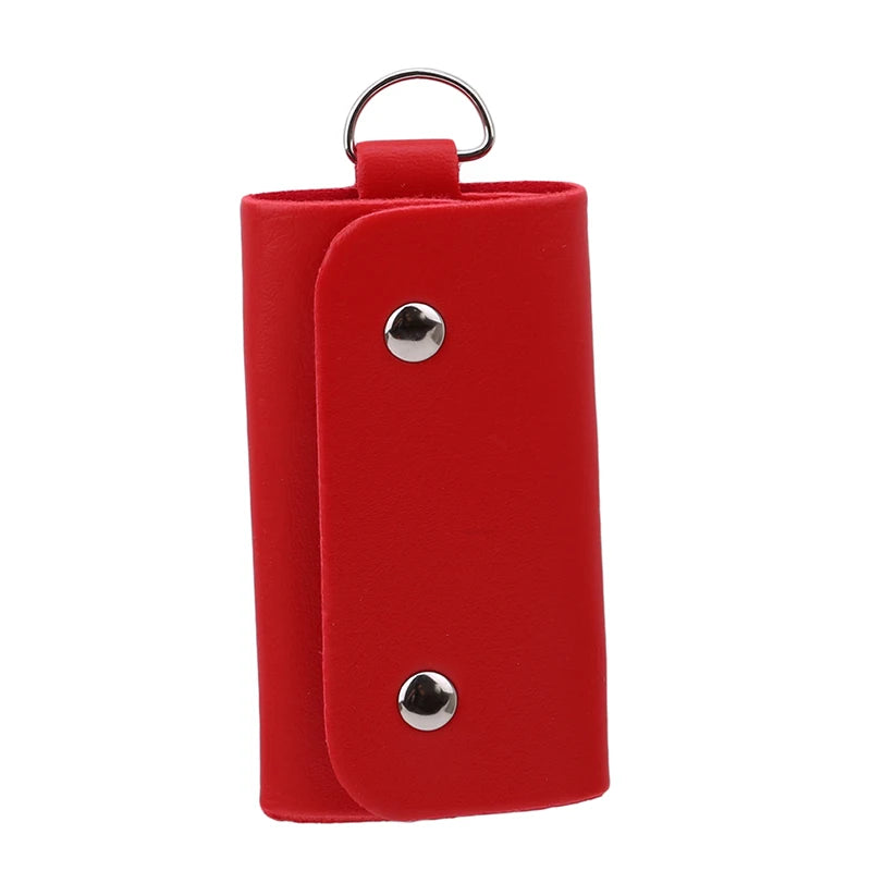 Key Wallet Leather Buckle Key Case High Keys Holder Car Keychain Organizer
