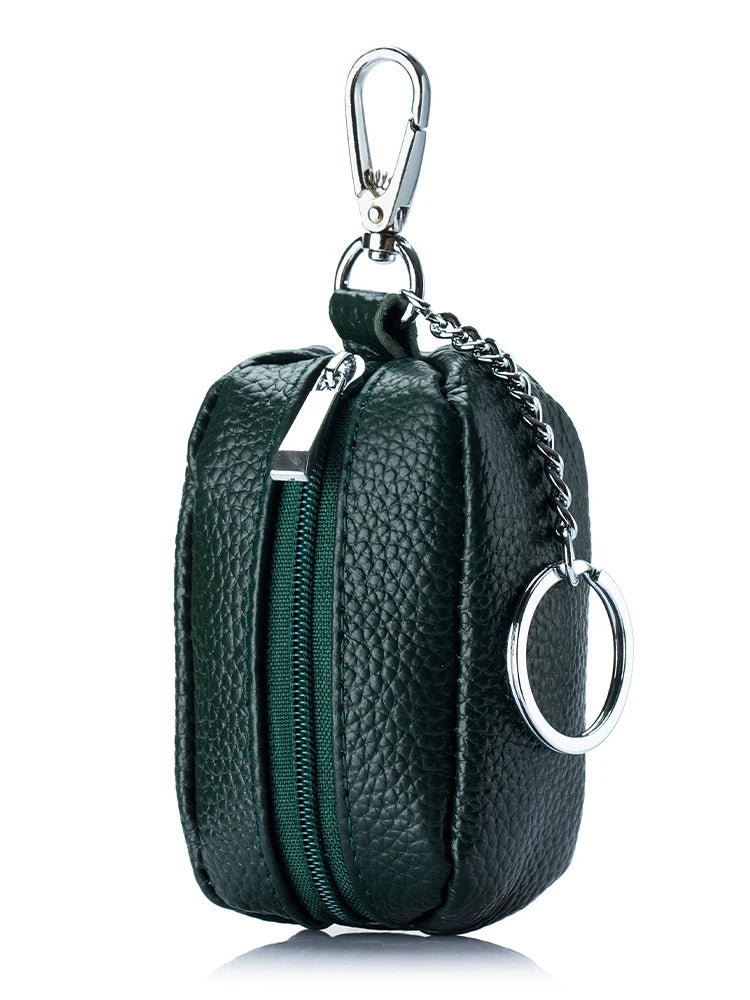 Keychain Wallets Zipper Pouch PU Leather Key Pouch Bag