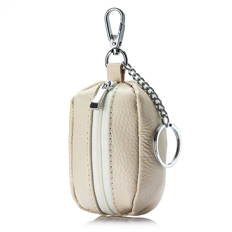 Keychain Wallets Zipper Pouch PU Leather Key Pouch Bag