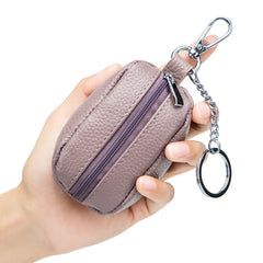 Keychain Wallets Zipper Pouch PU Leather Key Pouch Bag
