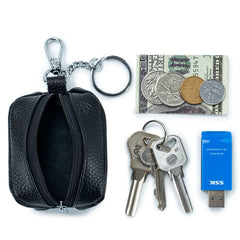Keychain Wallets Zipper Pouch PU Leather Key Pouch Bag