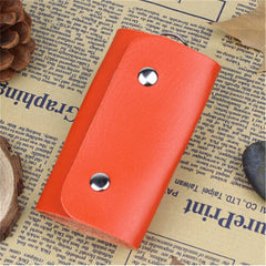 PU Leather Key Holder Organizer Manager with Buckle