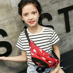 Kid Waist Bag For Girl Boy Fanny Cartoon Dinosaur Chest Bag Children Belt Bag