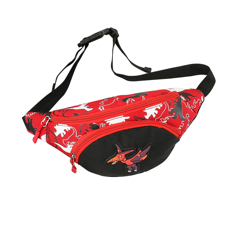 Cartoon Dinosaur Kids Waist Bag Fanny Pack Children Belt Pouch