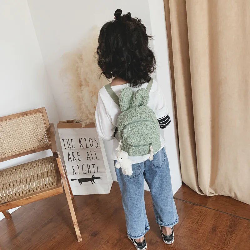 Kid's Easter Plush Rabbit Backpack Mini Bag Children's Bear Pendant Shoulder Bag