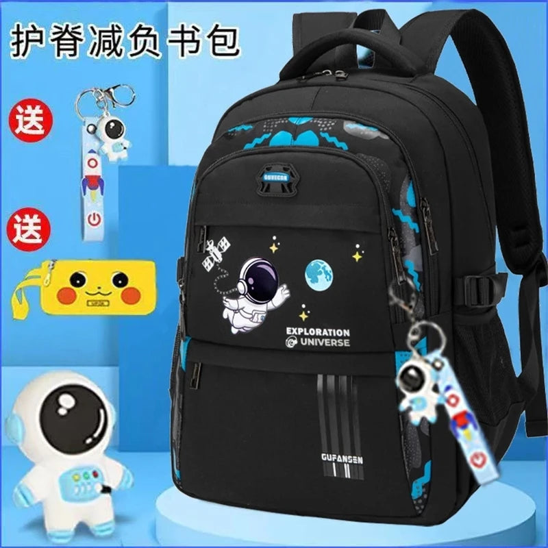 Kids School Backpack Boys Orthopedic Waterproof Primary Schoolbag