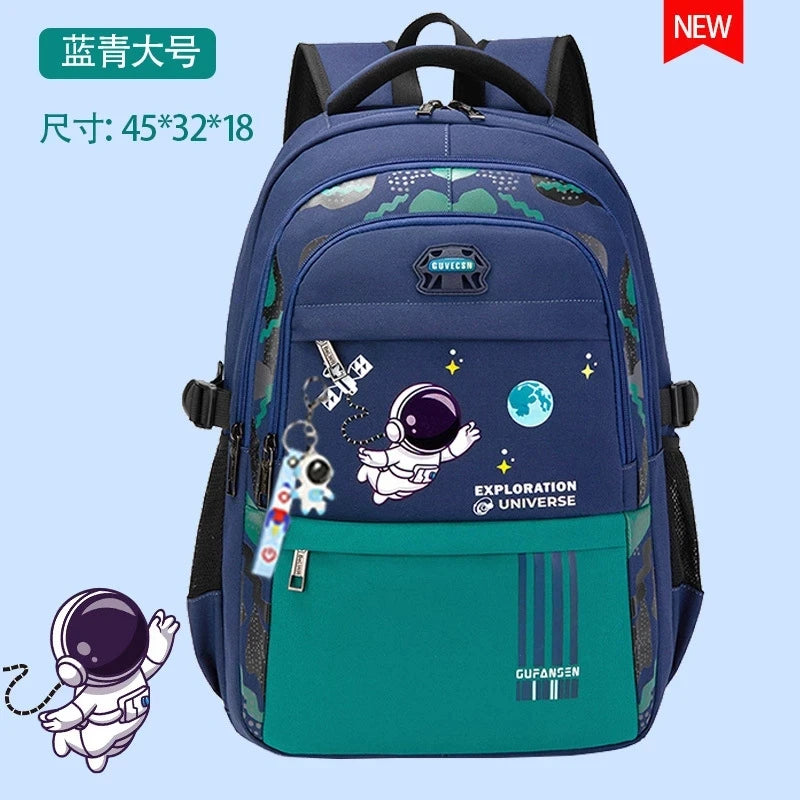 Kids School Backpack Boys Orthopedic Waterproof Primary Schoolbag