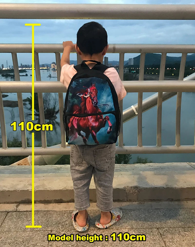Cartoon Firetruck Backpack for Kids 3-6 Years Old