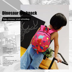 Kids Dinosaur Backpack Kindergarten Student Anti-Lost School Bags Cartoon
