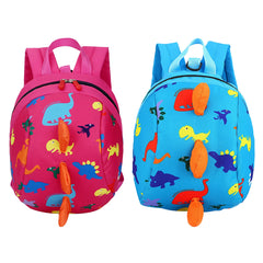 Kids Dinosaur Backpack Kindergarten Student Anti-Lost School Bags Cartoon