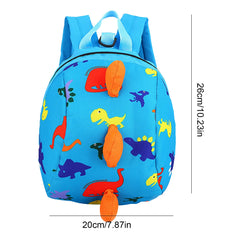 Kids Dinosaur Backpack Kindergarten Student Anti-Lost School Bags Cartoon