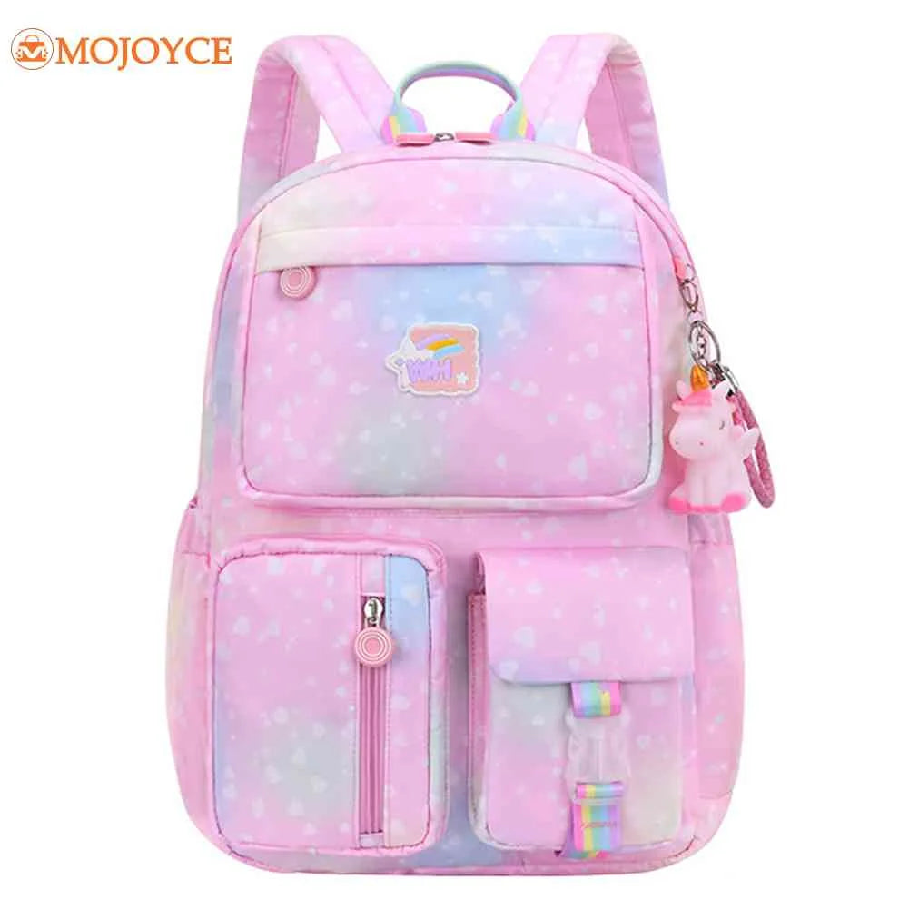 Rainbow School Backpack Water Resistant for Kids