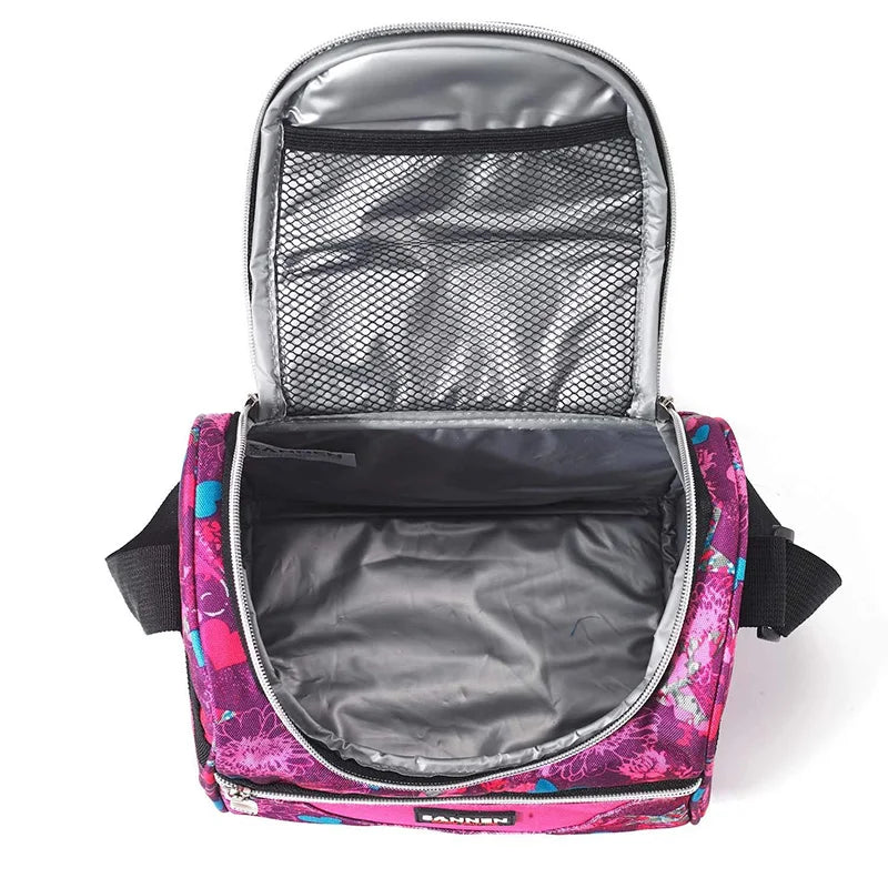 Kids Lunch Bag Thermal Insulated Picnic Cooler Box for School Work