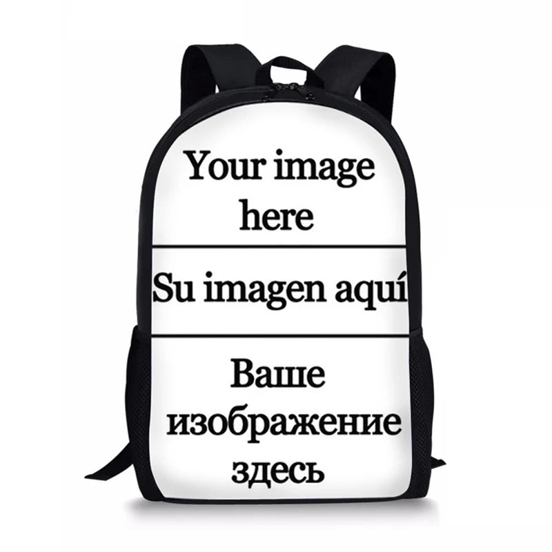Bulldog Print Kids School Backpack for Boys and Girls