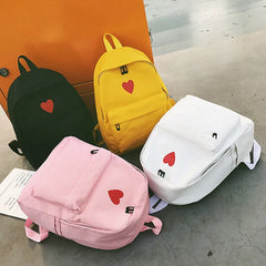 Girls Canvas Backpack Student Bags Travel Bags Lightweight School Bags