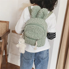 Kids Bunny Ear Plush Backpack