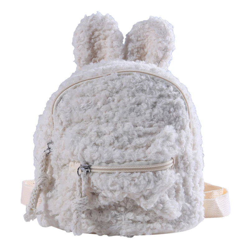 Kids Toddler Plush Backpack Bunny Ear Kindergarten School Bag