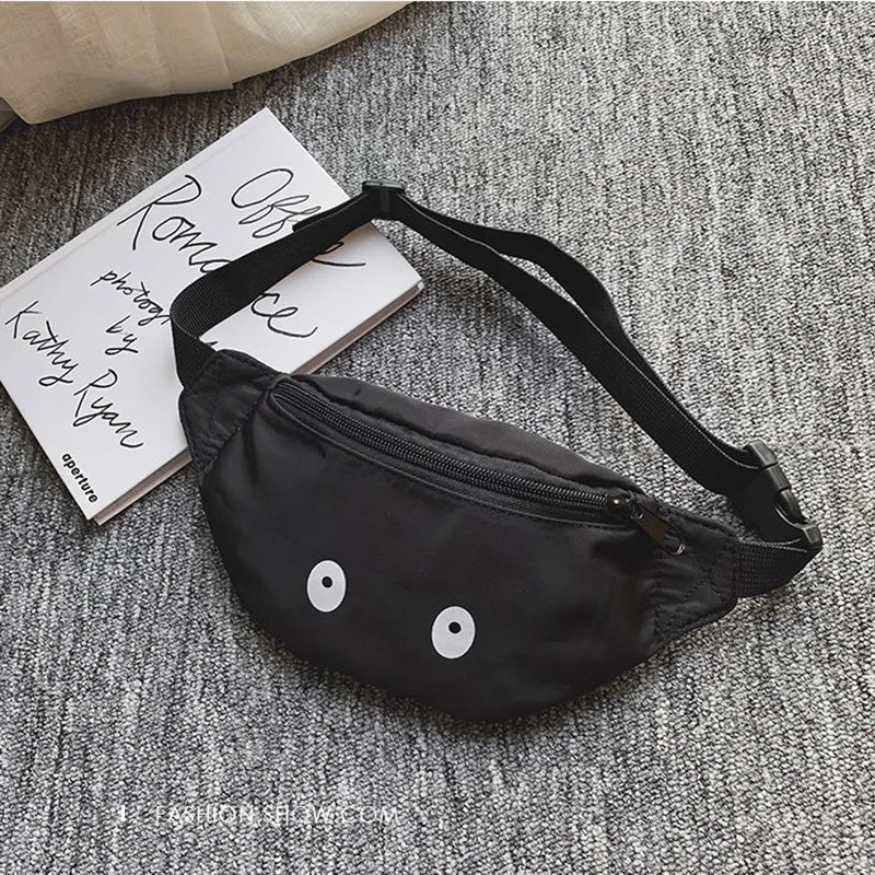Kids Waist Pack Eyes Chest Bag Boy Girl Adjustable Fanny Belt Bags