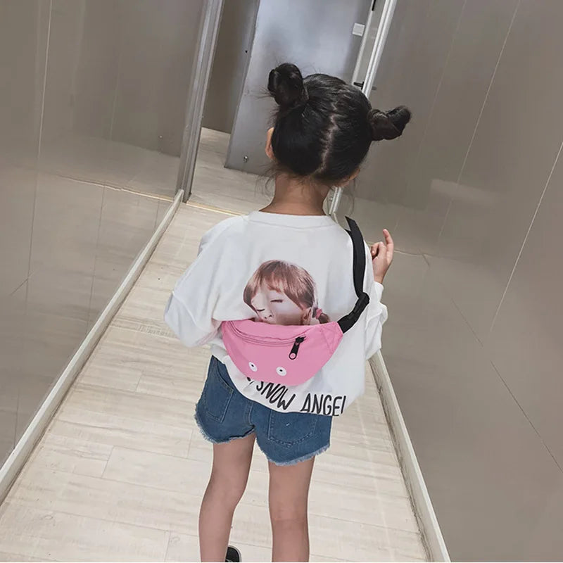 Kids Waist Pack Eyes Chest Bag Boy Girl Adjustable Fanny Belt Bags