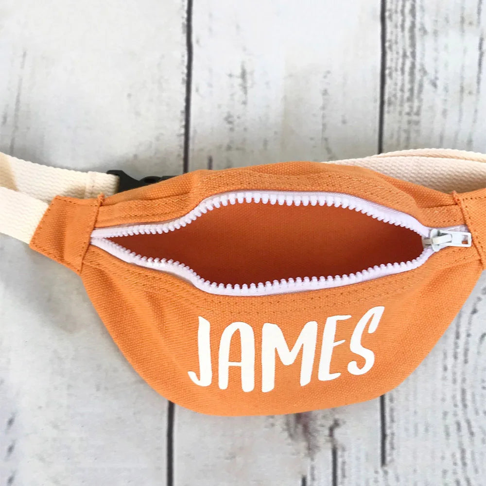 Personalized Kids Waist Pack Adjustable Fanny Belt Bags
