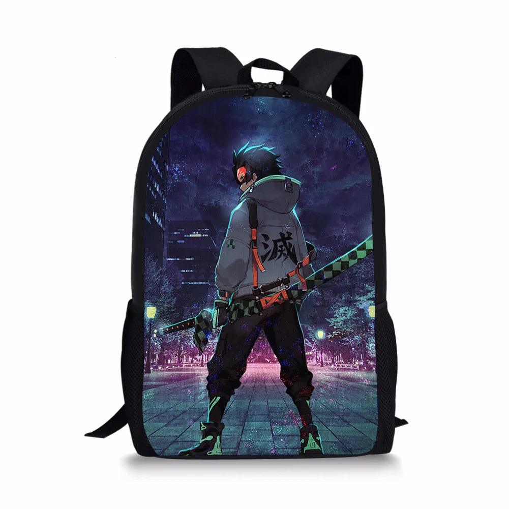 Kimetsu No Yaiba Backpack for Kid School Bag Teenage Girl Travel